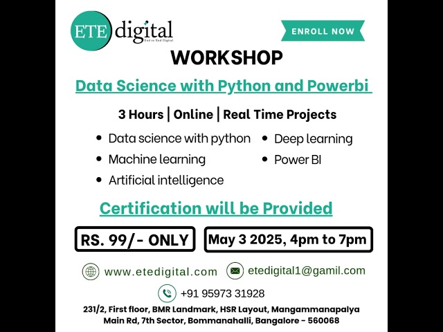 🚀 Workshop: Data Science with Python & Power BI