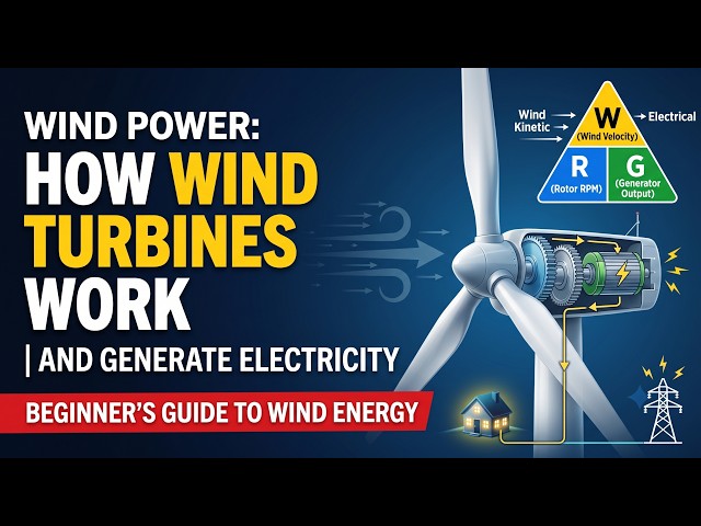 How Wind Turbines Work | How Wind Energy Generates Electricity ⚡