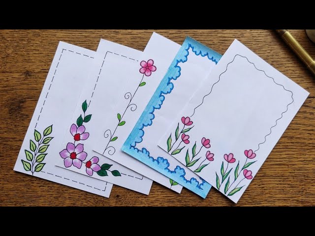 5 Border Design/ Border Design making ideas for Assignment and Project 