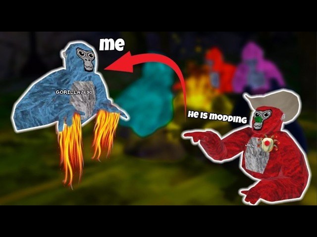Trolling as a new player in gorilla tag but with mods!
