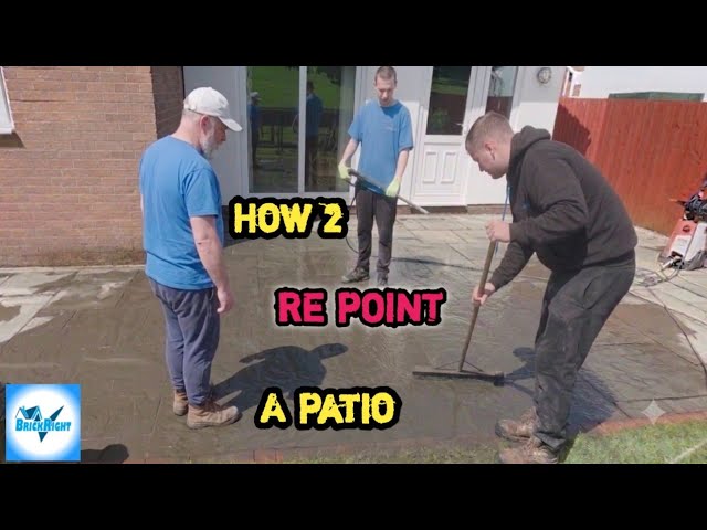 How to RE POINT a PATIO