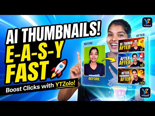 Free AI Thumbnail Generator | Create YouTube Thumbnails in Seconds with YTZolo #ai #thumbnail