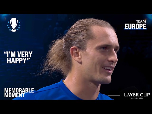 Casper Ruud Alexander Zverev On-Court Interview | Laver Cup 2026 Match 8