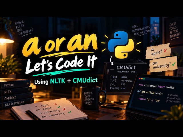 Solving "a or an" in Python with NLTK and CMUdict