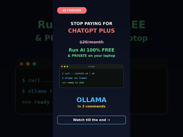 Stop Paying for ChatGPT Plus | Ollama | @CoreSkillsAcademy
