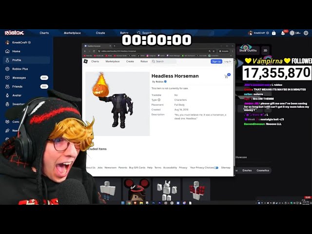 KreekCraft Headless Horseman Wait Got OUT OF CONTROL!