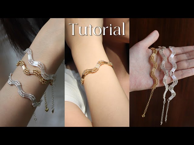 Easy Beaded Wave Bracelet Tutorial 🌊 Beginner-Friendly Beading Project