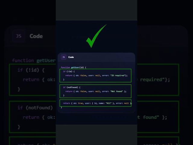 Stop Returning Different Types From One Function 🚨  #coding #javascript