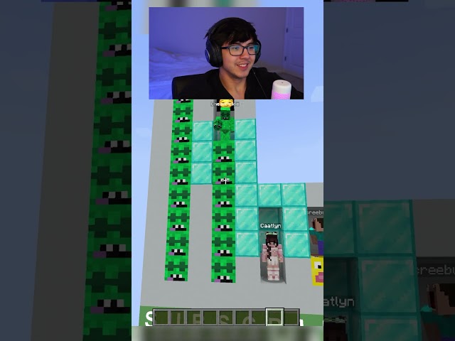 i made an IMPOSSIBLE TROLL...🤣🤣Minecraft color match VS GF #minecraft #shorts #minecraftshorts