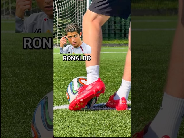 How to Shoot Like CRISTIANO RONALDO 🚀 (Step-By-Step Tutorial) #Shorts