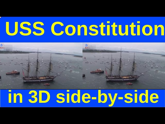 USS Constitution, also known as Old Ironsides, in iXYt 3D side-by-side video for VR