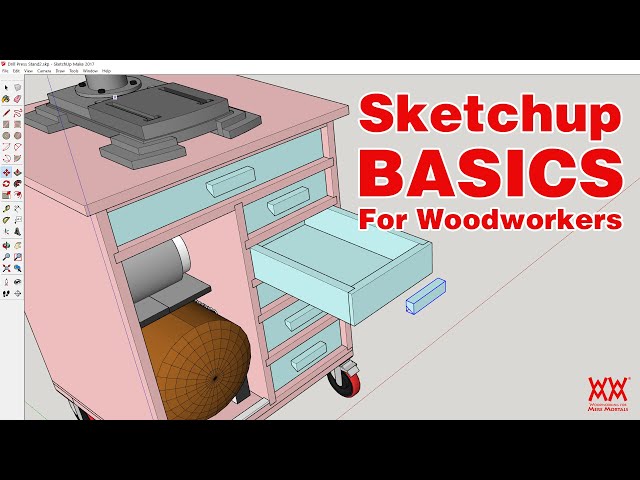 Sketchup BASICS for woodworkers. Follow along. | LOCKDOWN DAY 46