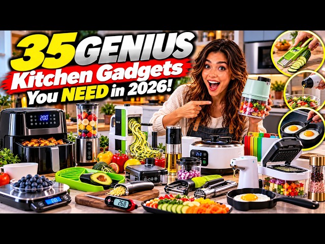 35 GENIUS Kitchen Gadgets You NEED in 2026!