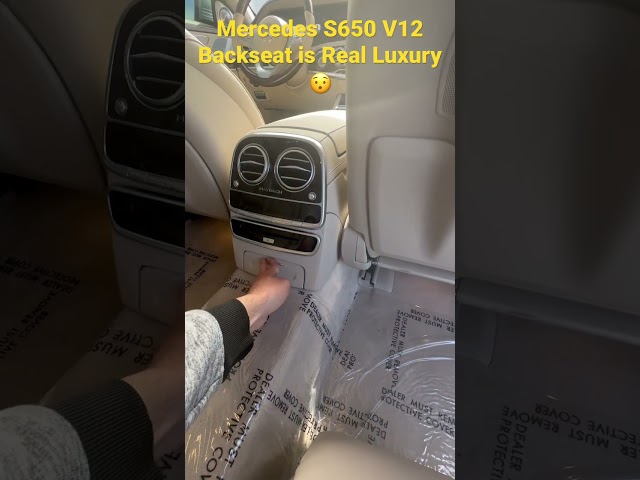 2019 Mercedes S650 V12 Backseat is Real Luxury