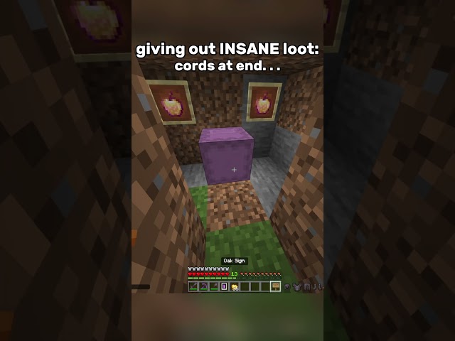 Day 8 of giving out free loot(realm code in description): #minecraft #gaming #funny