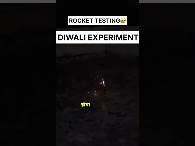 Diwali Rocket Testing😂