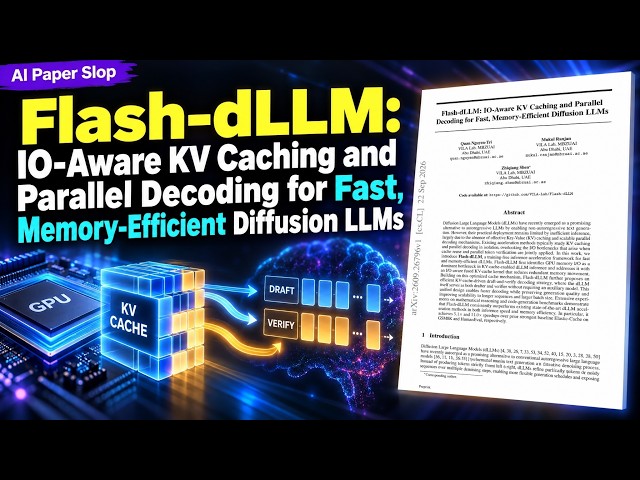 Flash-dLLM: IO-Aware KV Caching and Parallel Decoding for Fast, Memory-Efficient Diffusion LLMs