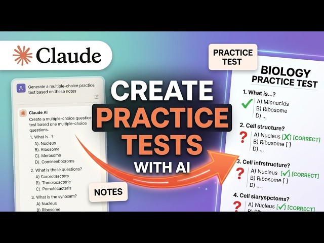 Claude AI Practice Tests: Create Your Own Test Step by Step Tutorial