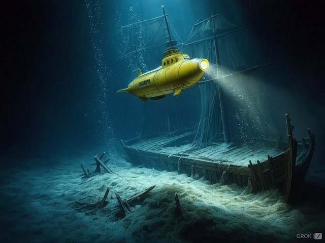 Magical submarine under the sea