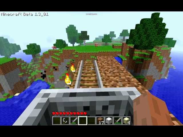 Minecraft achterbahn fahrt 2