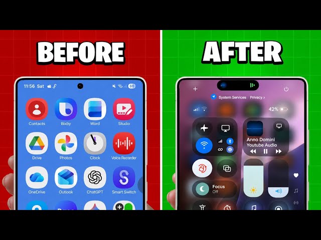 How to install ios 18 Look on any Samsung Phone | Just one Custom Launcher