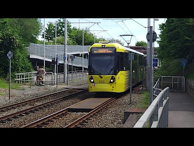 A few Manchester Metrolink trams at St Werburgh's Road (2023.05.11)
