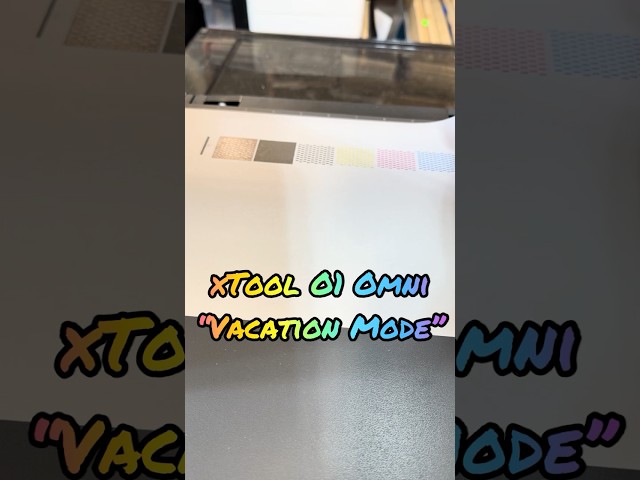 It’s Really That Easy: xTool O1 Omni Vacation Mode 2 Weeks Later