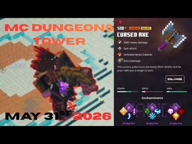 MINECRAFT DUNGEONS TOWER - May 31st 2026 - Easy And Simple Guide