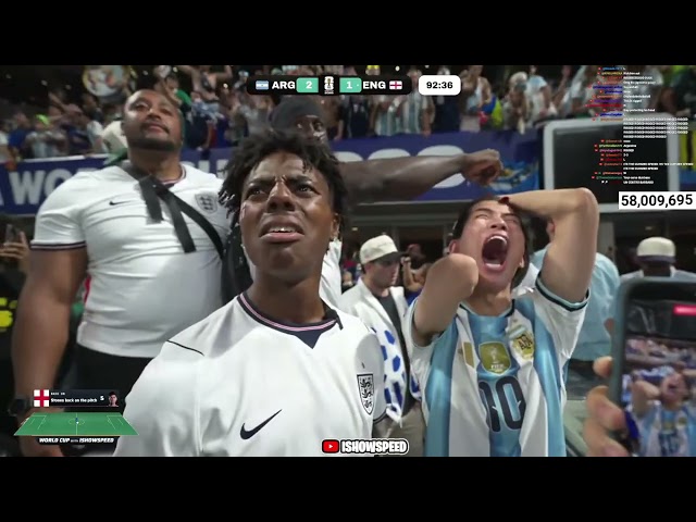 IshowSpeed and gamix.o7 reaction after Argentina won against England | Argentina vs England Reaction