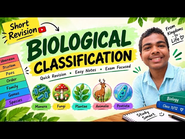 L-1 BIOLOGICAL CLASSIFICATION (REVISION).🌎🦬