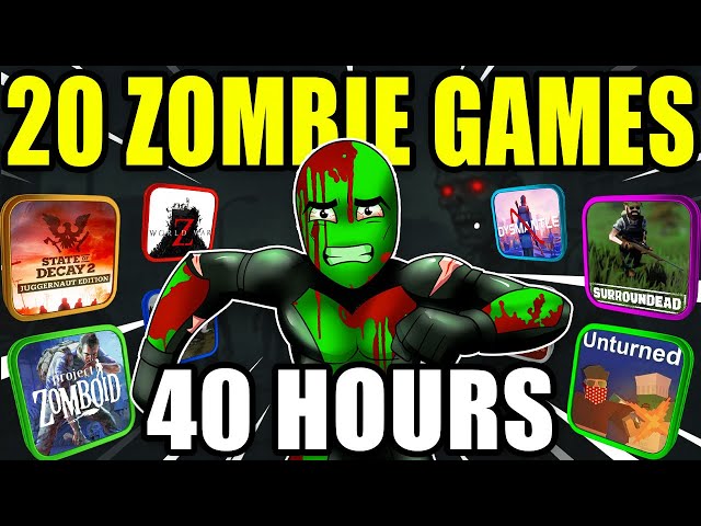 I Played 20 Zombie Games For 2 Hours Each To Find The Best Ones