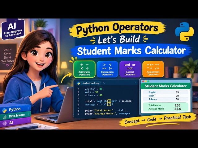 Python Operators in Practice | Student Marks Calculator Project