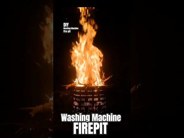 I Turned a Washing Machine Into a Fire Pit! 🔥