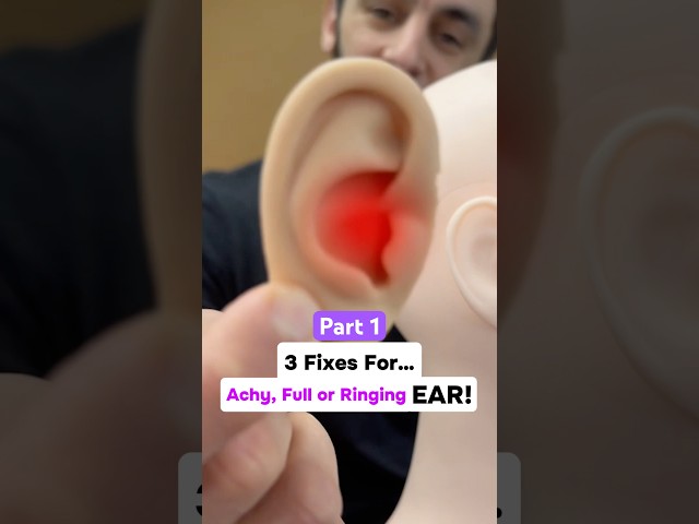 Part 1 of 2: 3 Fixes for… Achy, Full or Ringing EAR! #tmj #tinnitus #earache