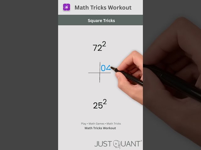 Math Tricks - Square Tricks - Square Any 2 Digit Number - Mental Math Tricks #mathstricks