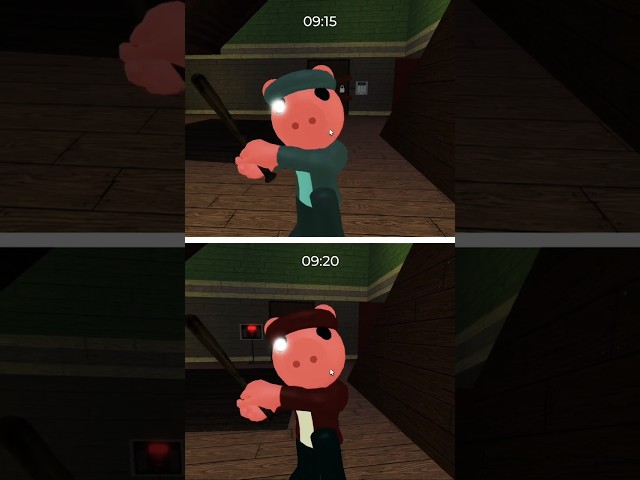 Piggy: Little Brother BLUE vs RED Jumpscare! (DAILY QUESTS) 🔵🔴