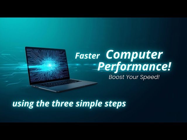 Optimize Computer Performance using three simple steps
