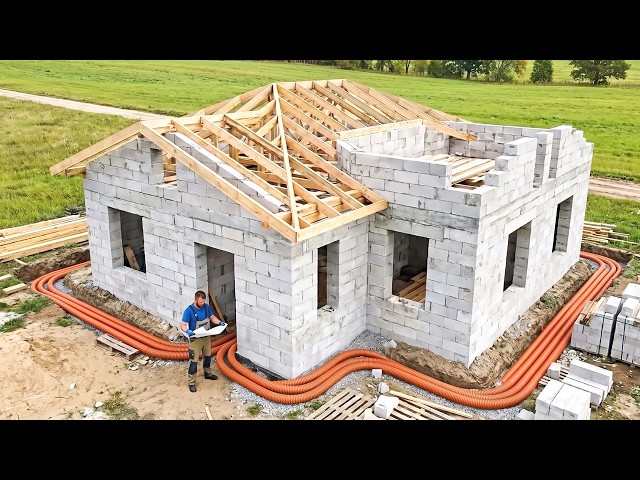 Man Builds a House ALONE 20 Minutes TIMELAPSE | Start to Finish by @syromyatnikov