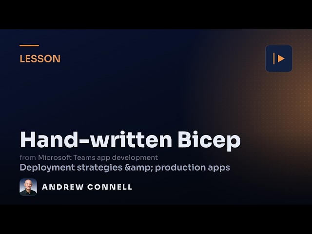 Write & Deploy a Bicep Template by Hand