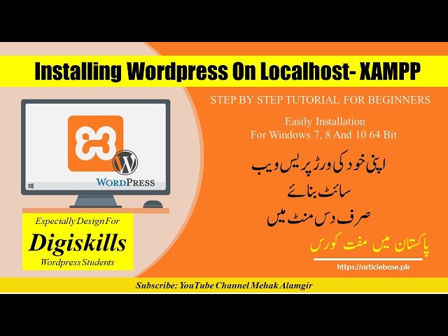 how to install wordpress on localhost - xampp step by step