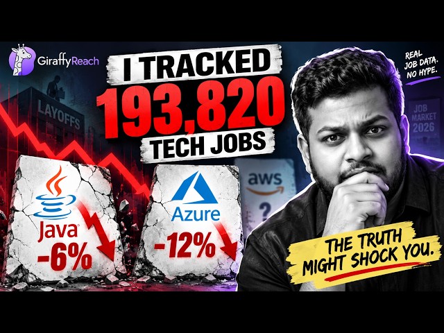 I Tracked 193,820 Tech Jobs. Java & Azure Are Losing.