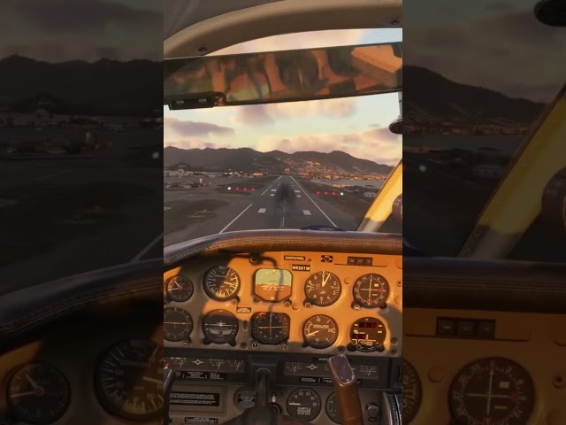 St. Maarten Landing Carenado Dakota #msfs2024 #microsoftflightsimulator #shorts #flightsimulator