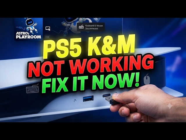 HOW TO FIX KEYBOARD AND MOUSE NOT WORKING ON PS5