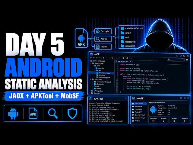 Android Static Analysis | JADX + APKTool + MobSF | Android Security Day 5