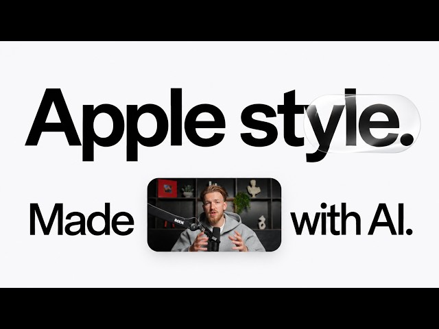 How to Edit in ANY Style With AI (Apple Style)