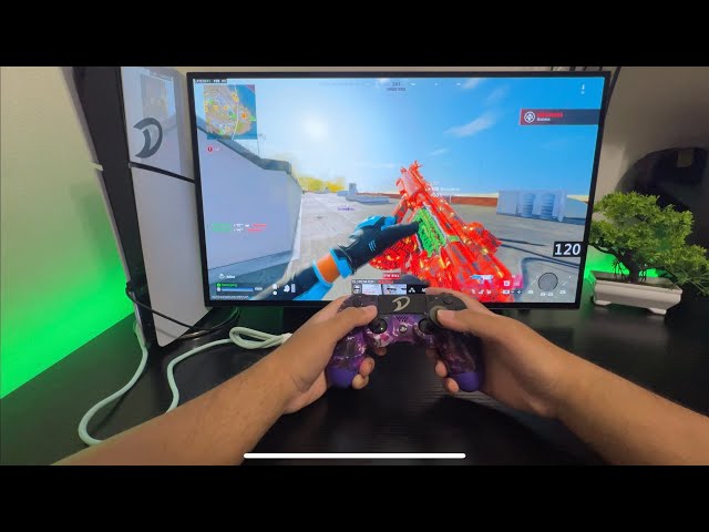 Warzone 4 but PS5 Slim + 1440p 120hz OLED Monitor😍 ( POV )