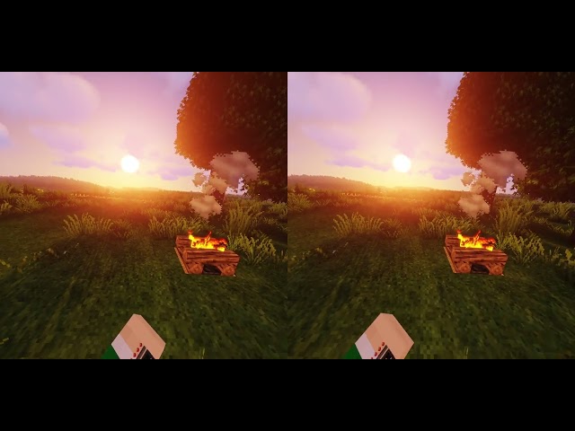 [3D] Vivecraft 1.19.2 + Terralith - Gameplay with Shaders (Minecraft VR - Part 4)
