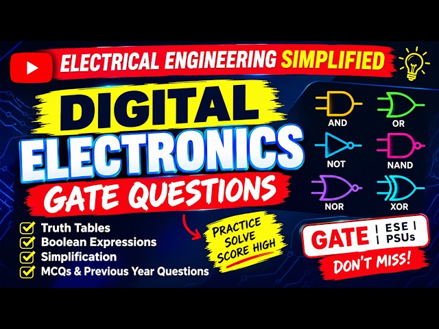 ⚡ GATE EEE Digital Electronics | Master Concepts + Solve Problems | GATE Preparation