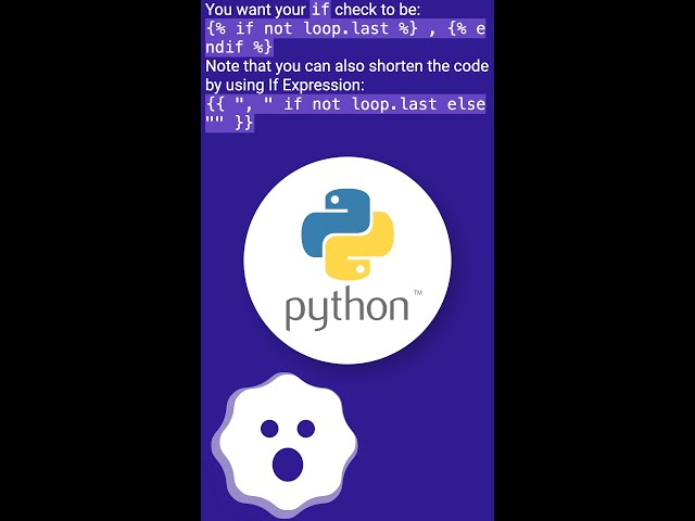 How to output a comma delimited list in jinja python template? #shorts