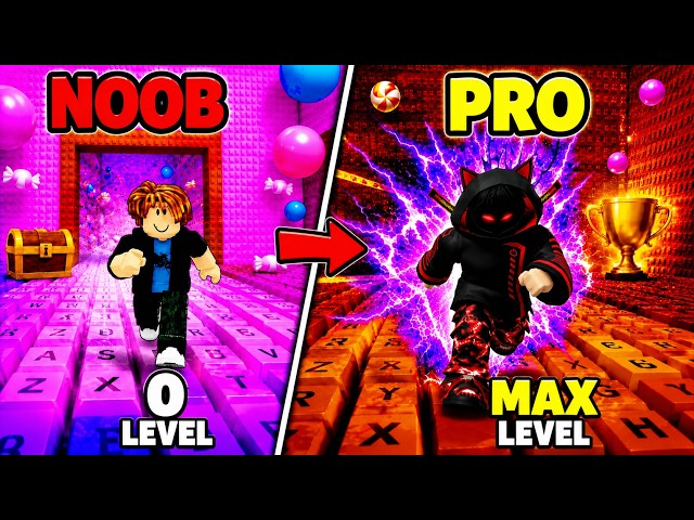 Noob To Pro Max Level Reached 😱 +1 Speed Keyboard Escape | Roblox